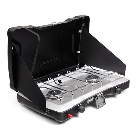 coleman triton+—2 burner propane gas camping stove